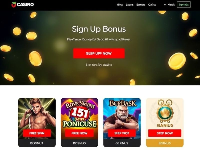 Discover the latest online casino sign-up bonuses, free spins, and welcome promotions. Learn how to maximize your gambling experience with expert guides and comparisons.